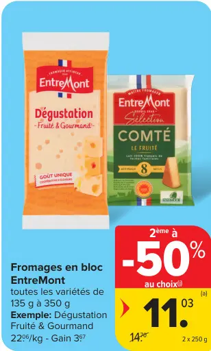 Offre: Fromages en bloc