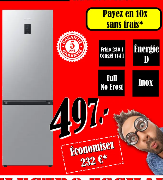 Promotie: Réfrigérateur Congélateur
