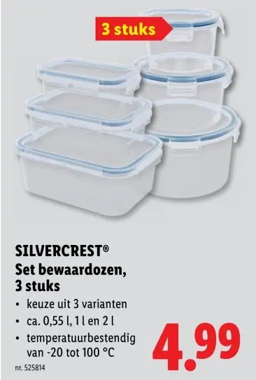 Promotie: Set bewaardozen