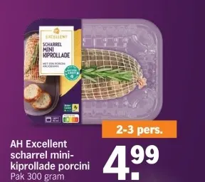 Aanbieding: Scharrel mini-kiprollade porcini