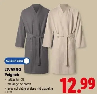Offre: Peignoir