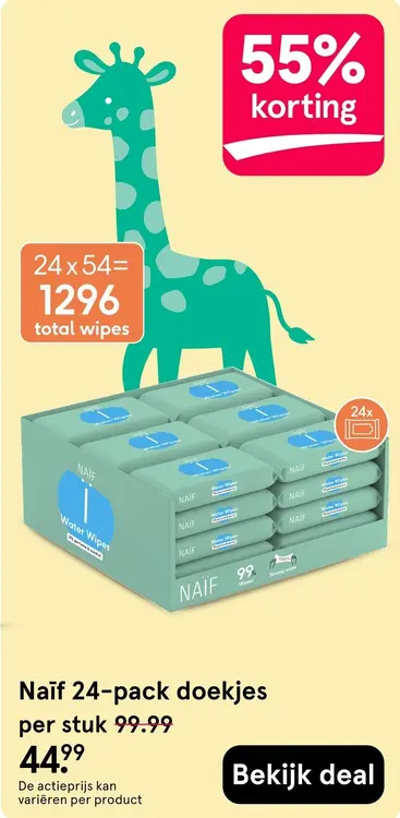 Aanbieding: 24-pack doekjes