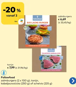Aanbieding: zalmburgers