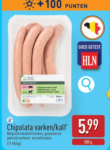 Promotie: Chipolata varken/kalf