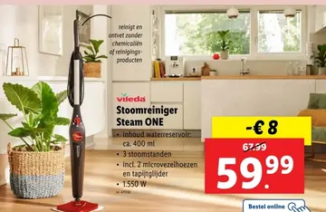 Aanbieding: Stoomreiniger Steam ONE