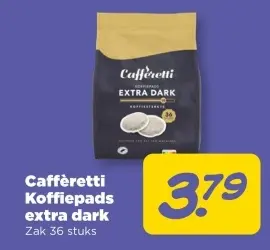 Aanbieding: Koffiepads extra dark