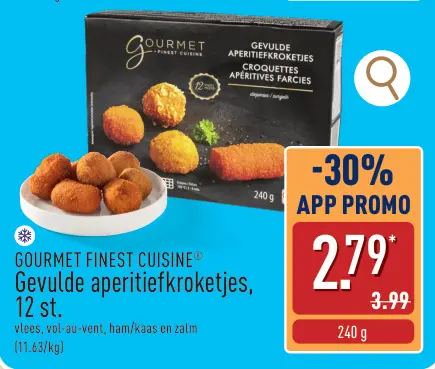 Promotie: Gevulde aperitiefkroketjes