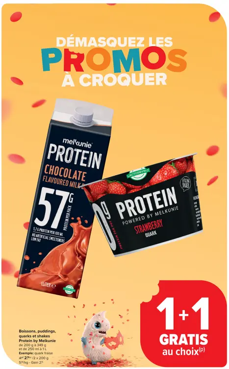 Offre: Boissons, puddings, quarks et shakes