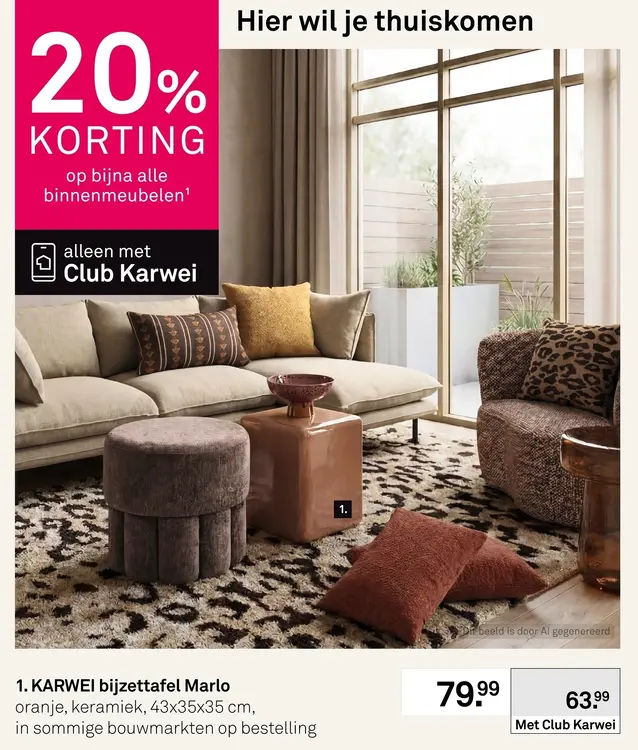 Aanbieding: Bijzettafel Marlo