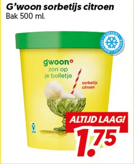 Aanbieding: Sorbetijs citroen