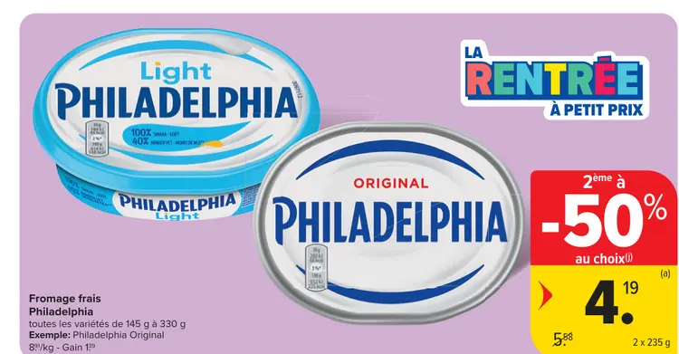 Offre: Philadelphia