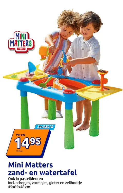 Aanbieding: Mini Matters zand- en watertafel