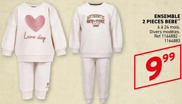 Offre: Ensemble 2 pièces bébé