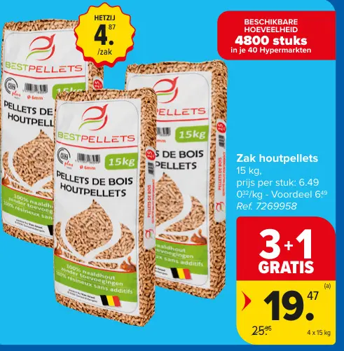Promotie: Zak houtpellets