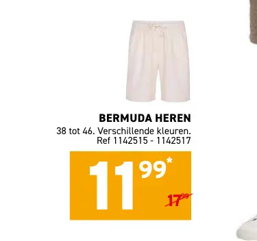 Promotie: Bermuda heren