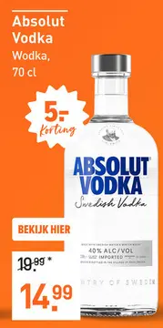 Aanbieding: Absolut Vodka