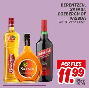 Aanbieding: BERENTZEN, SAFARI, COEBERGH OF PASSOÃ