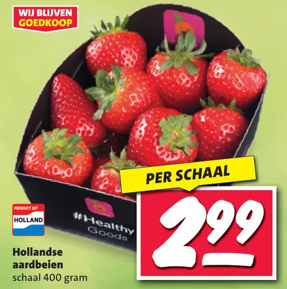 Aanbieding: Hollandse aardbeien