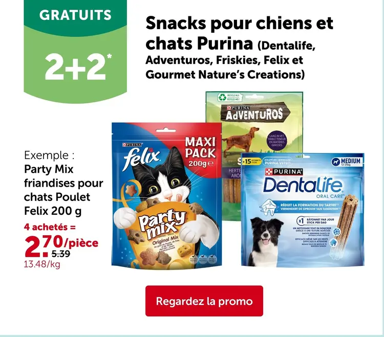 Offre: Snacks pour chiens et chats