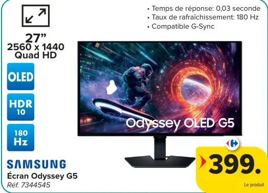 Offre: Écran Odyssey G5