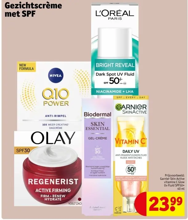 Aanbieding: Gezichtscrème met SPF