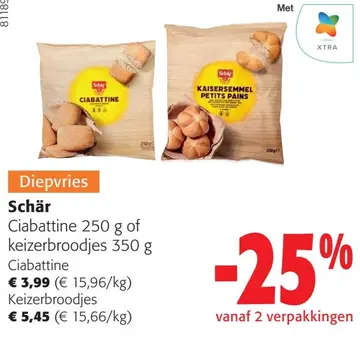 Aanbieding: Ciabattine of keizerbroodjes