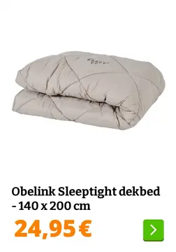 Aanbieding: Obelink Sleeptight dekbed - 140 x 200 cm