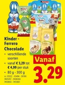 Promotie: Kinder - Ferrero Chocolade