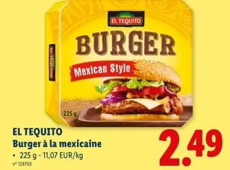 Offre: Burger à la mexicaine