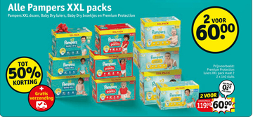 Aanbieding: Pampers Premium Protection luiers XXL pack ma