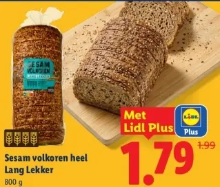Aanbieding: Sesam volkoren heel Lang Lekker