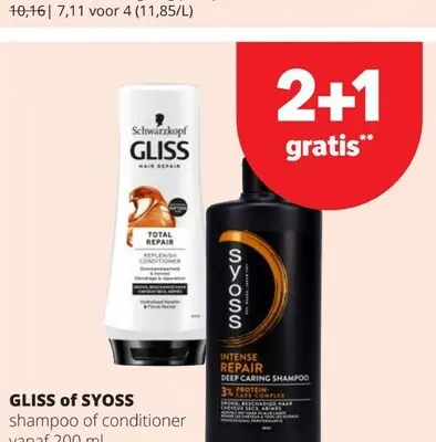 Promotie: Shampoo of conditioner