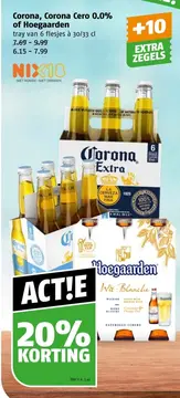 Aanbieding: Corona, Corona Cero 0.0% of Hoegaarden