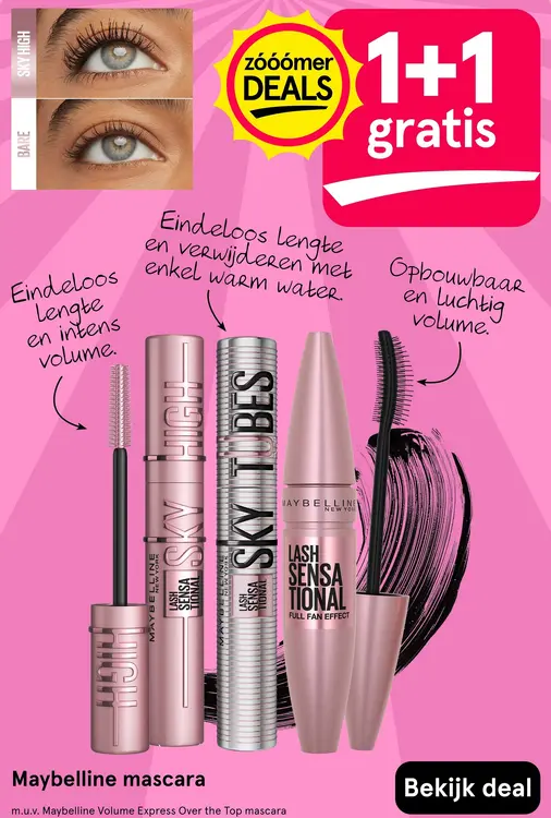 Aanbieding: Maybelline mascara