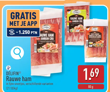 Promotie: Délifin Rauwe ham