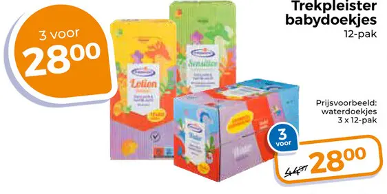 Aanbieding: Trekpleister babydoekjes