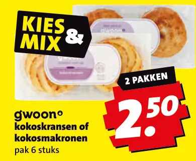 Aanbieding: Kokoskransen of kokosmakronen