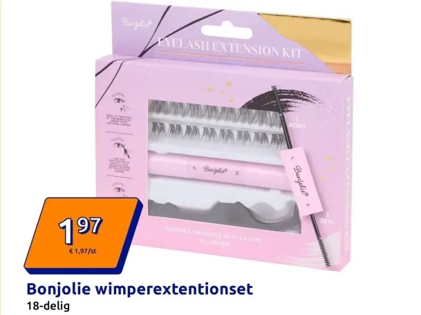 Aanbieding: Bonjolie wimperextentionset