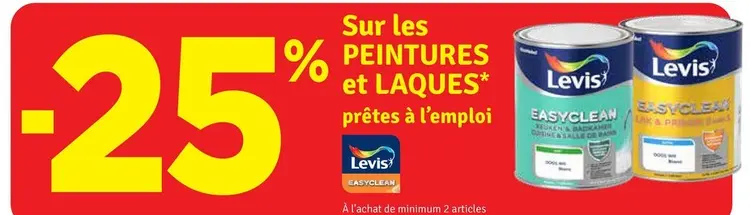 Offre: PEINTURES et LAQUES prêtes à l'emploi