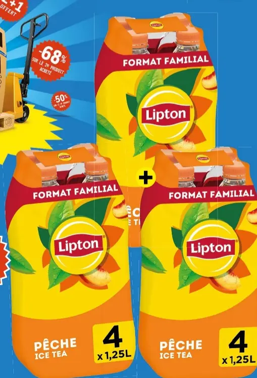 Offre: Boisson au thé glacé pêche