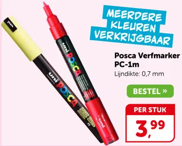 Aanbieding: Posca Verfmarker PC-1m