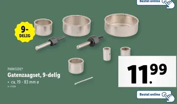 Aanbieding: Gatenzaagset, 9-delig