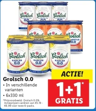 Aanbieding: Grolsch 0.0