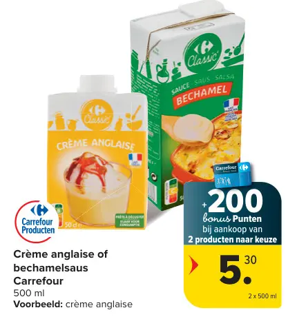 Aanbieding: Crème anglaise of bechamelsaus