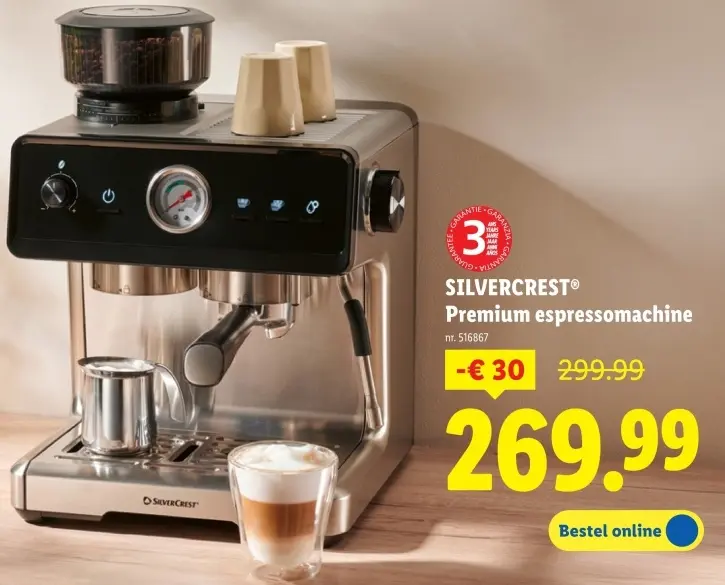 Promotie: Premium espressomachine