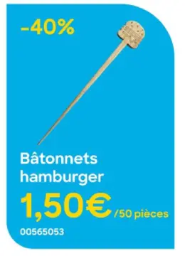Offre: Bâtonnets hamburger