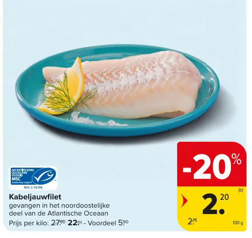 Promotie: Kabeljauwfilet