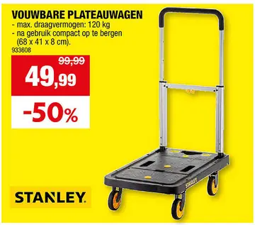 Aanbieding: Vouwbare plateauwagen
