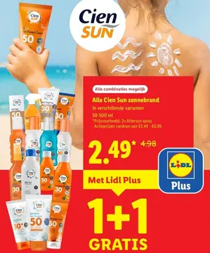 Aanbieding: Alle Cien Sun zonnebrand