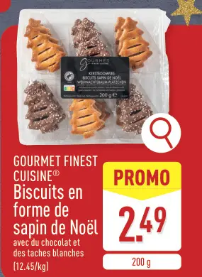Offre: Biscuits en forme de sapin de Noël